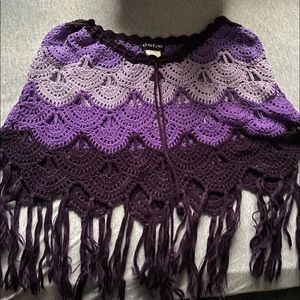 Bebe knitted shall purple